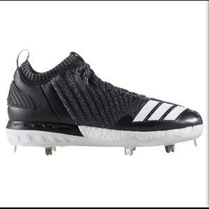 Adidas Boost‎ Icon 3 Men's Baseball Cleats - Gray, White, Black